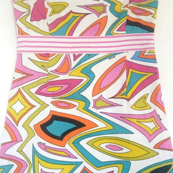 Limited Edition GRETCHEN SCOTT Mini Dress Corset Graphic Print Sleeveless M $219 - Picture 11 of 12